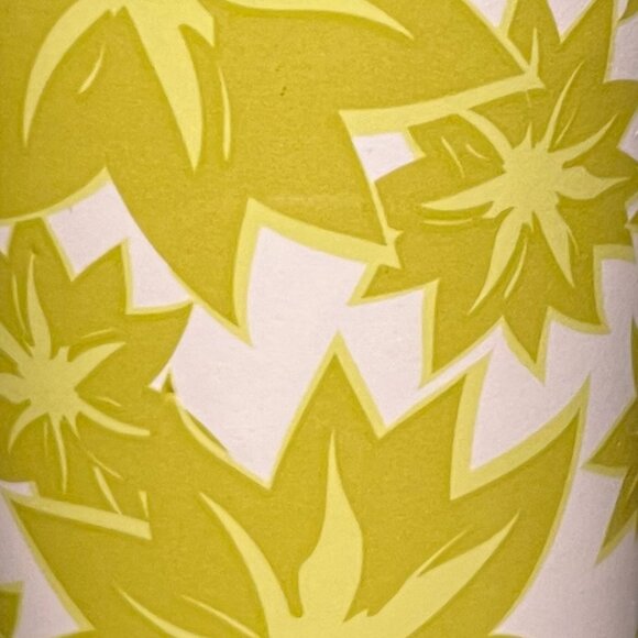 BLUE HARBOR Tall & Tapered Floral Ceramic Mug w/ Two-Tone Green Blossoms - Picture 9 of 13